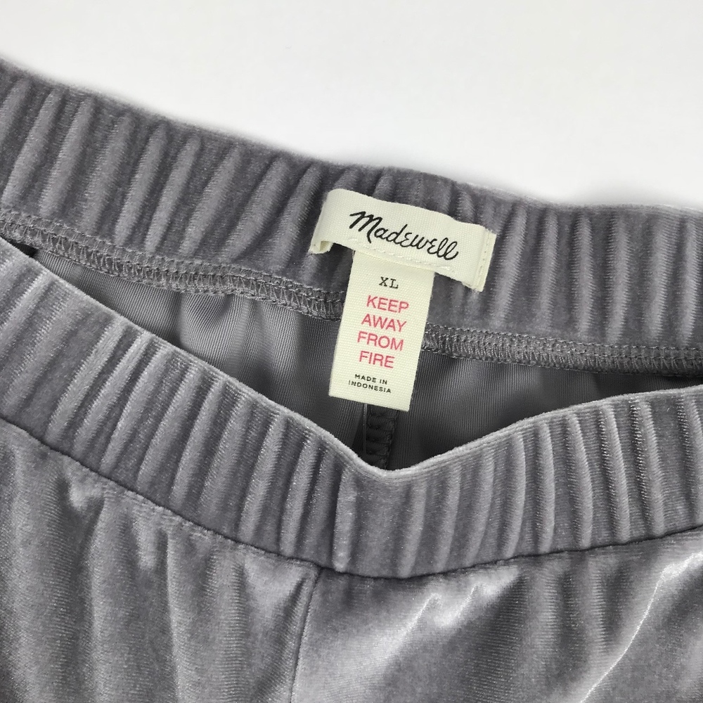 Madewell Velvet Pajama Shorts XL NWT #1921-x3 - Picture 2 of 6